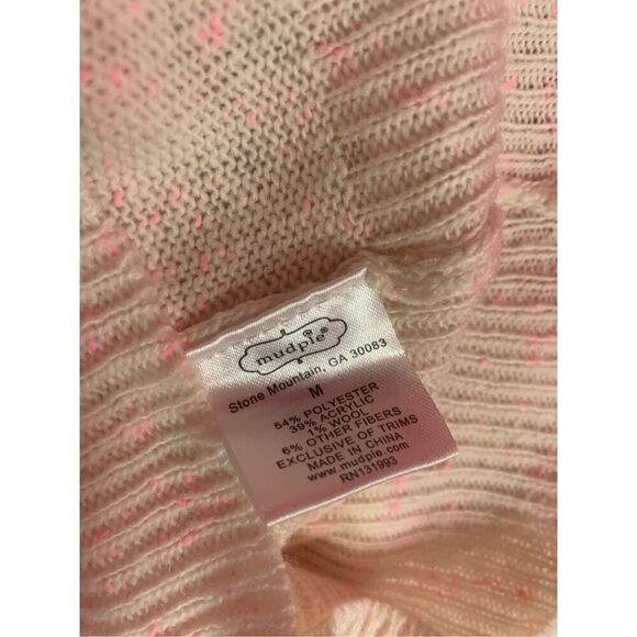 Mud Pie Women's Cream Willa Turtleneck Long Sleeve Pullover Sweater Medium NWT - Picture 6 of 6